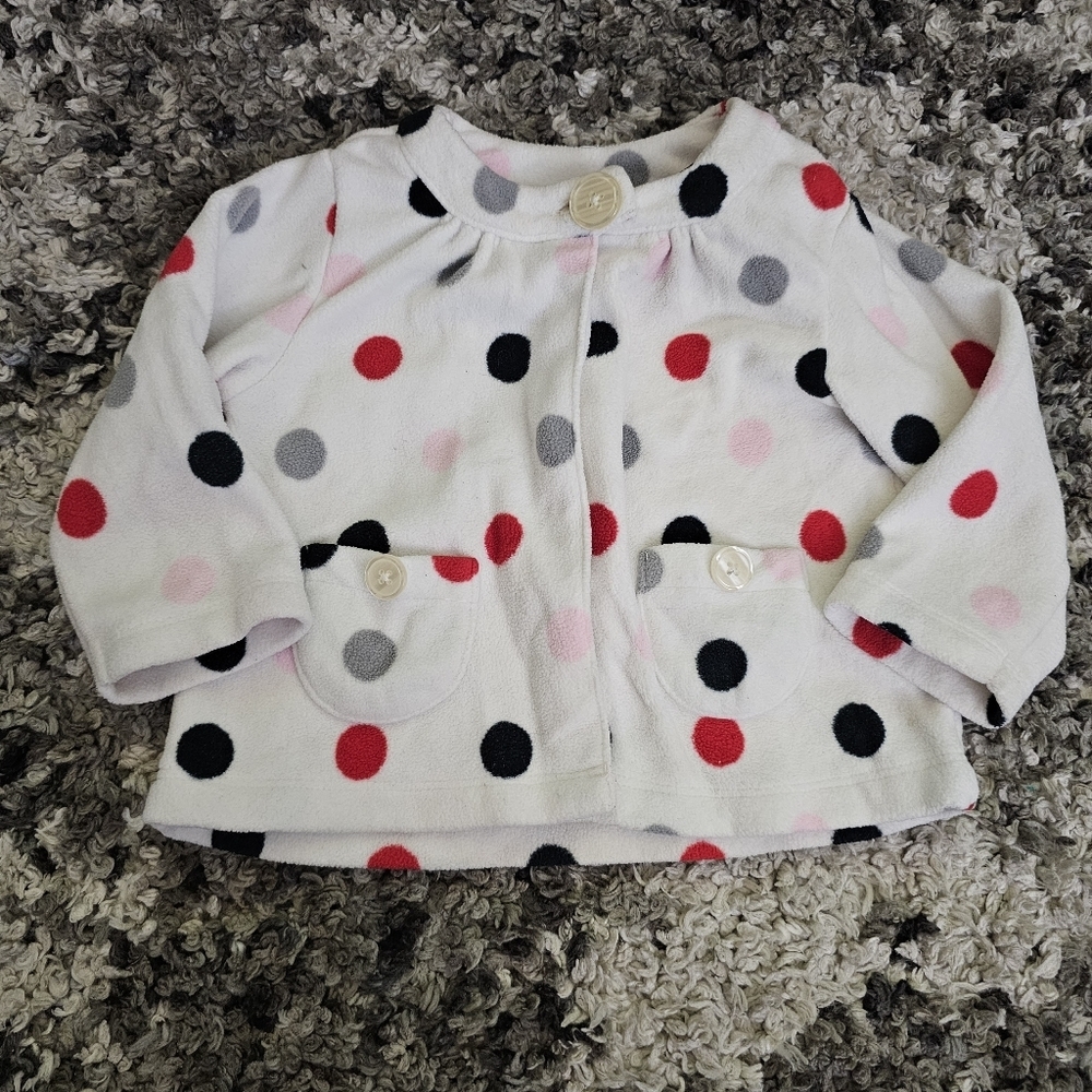 Carters Baby Girls Polka Dot Jacket Size 12 months